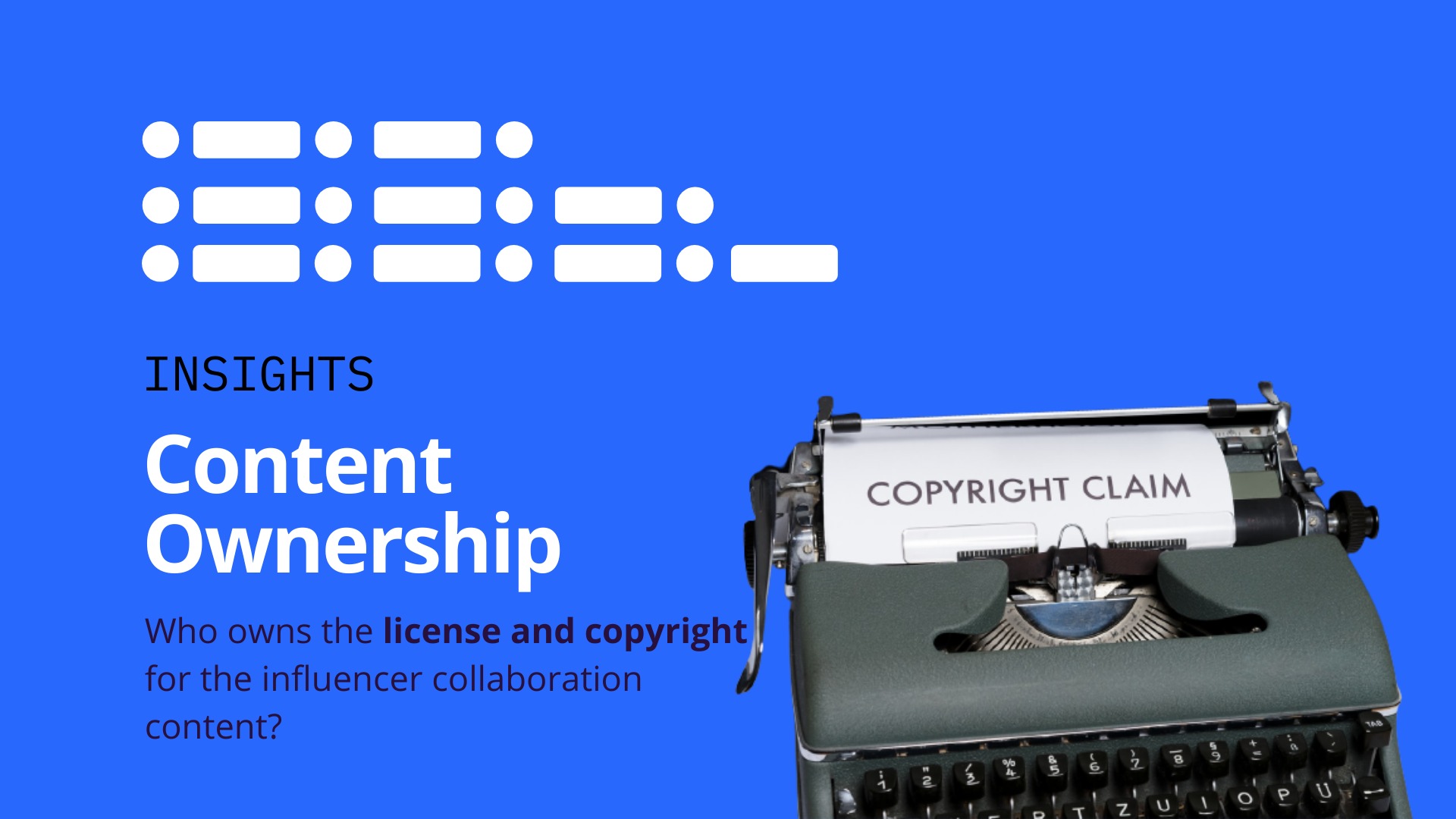 Who owns the license and copyright for the influencer collaboration content? image
