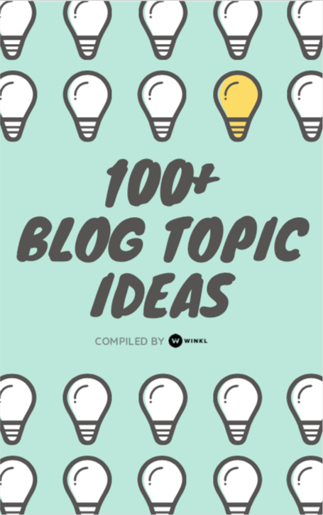 Cool blogging ideas. Top blogging ideas. Best blogging ideas. Blogging ideas by Winkl